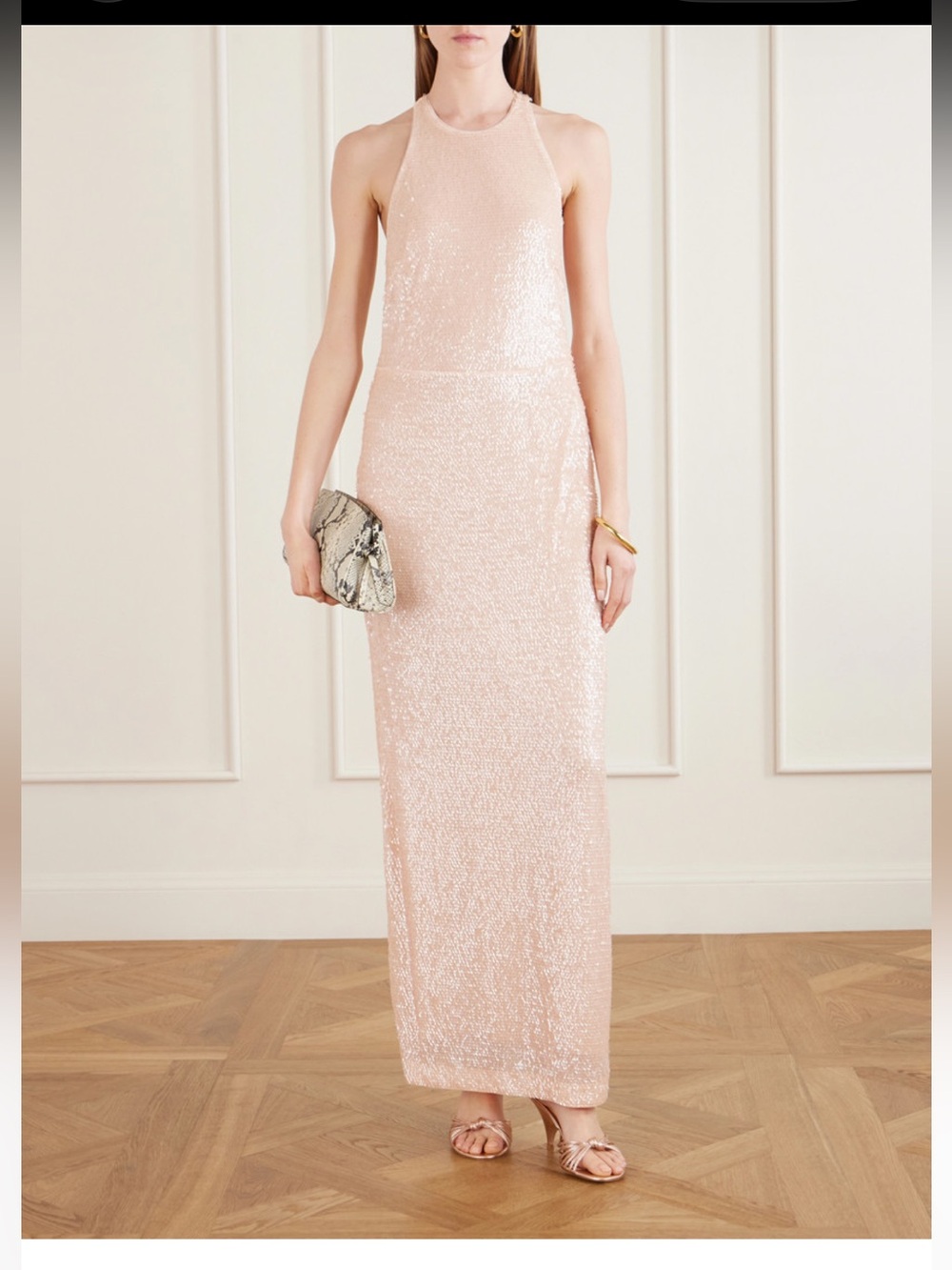 STAUD Bree Halterneck Dress